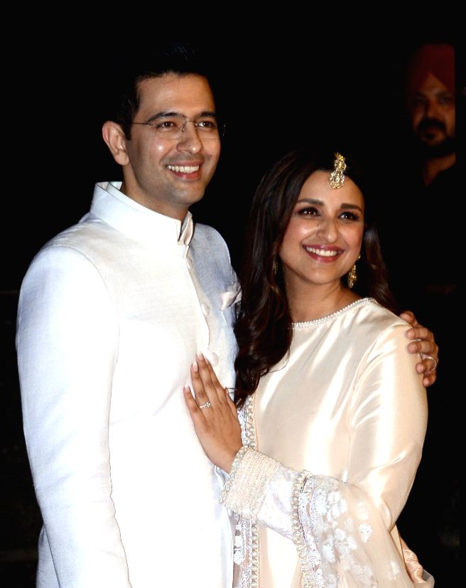 New Delhi: AAP leader Raghav Chadha and his fiance and Bollywood ...