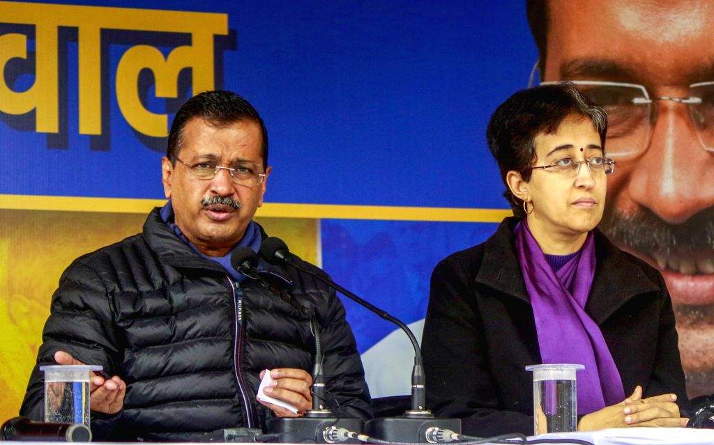 AAP leaders address a press conference