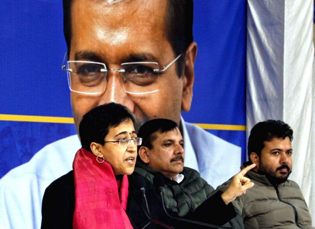 AAP leaders address a press conference