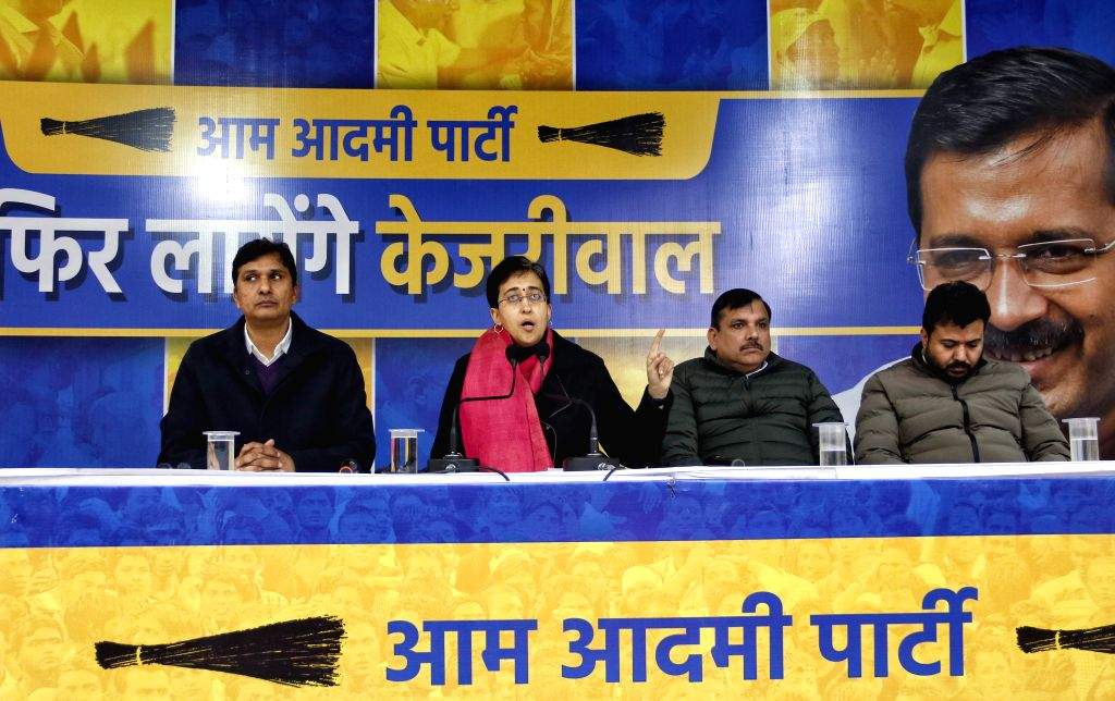 AAP leaders address a press conference