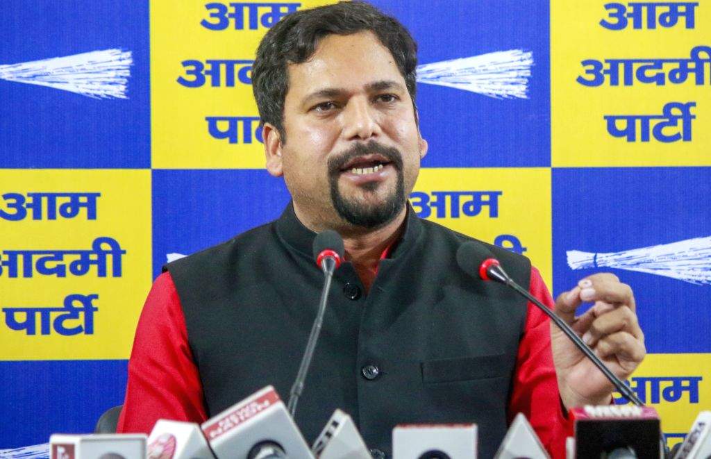 AAP MLA Sanjeev Jha's press conference