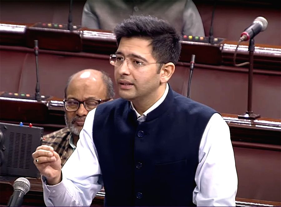 AAP MP Raghav Chadha speaks in Rajya Sabha