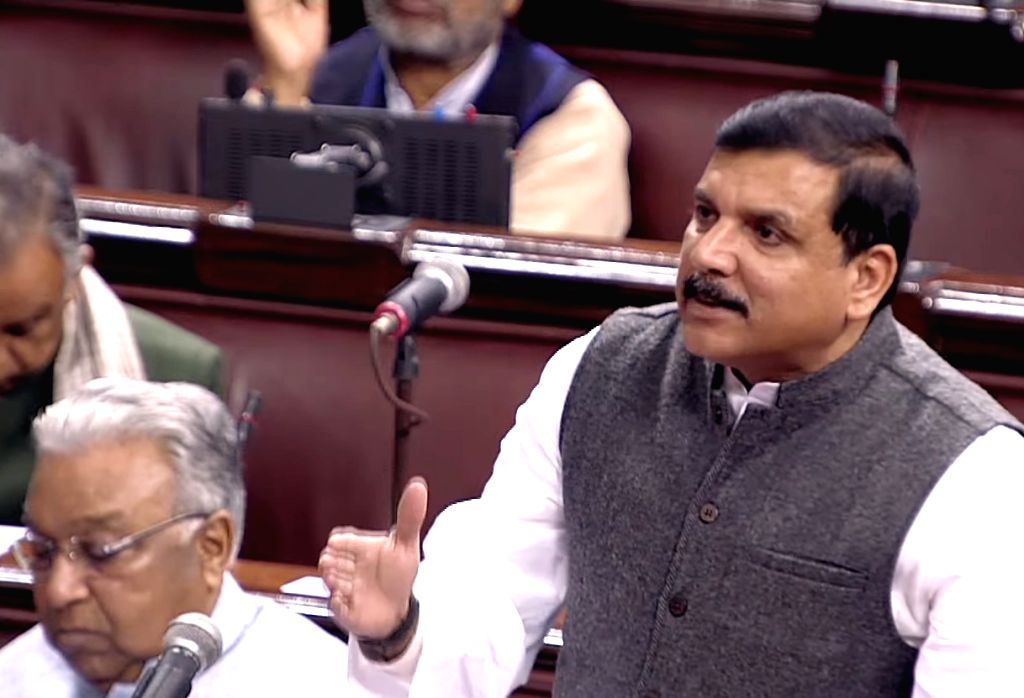 AAP MP Sanjay Singh speaks in the Rajya Sabha