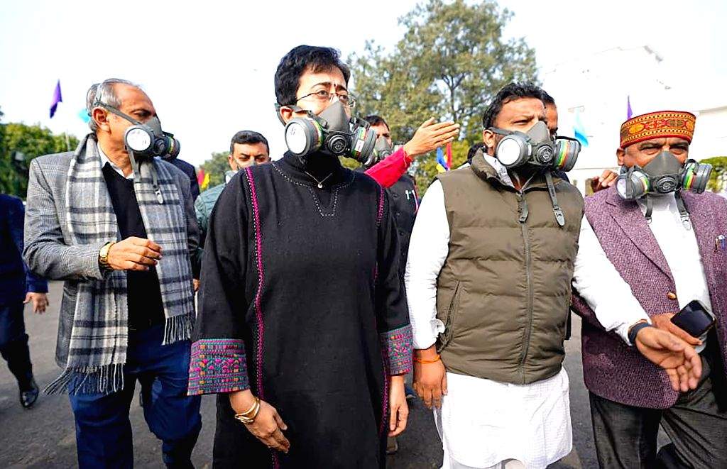 AAP Stages Protest During Delhi Assembly Winter Session