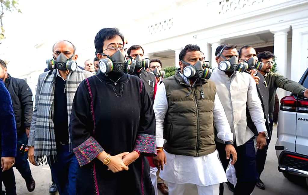 AAP Stages Protest During Delhi Assembly Winter Session