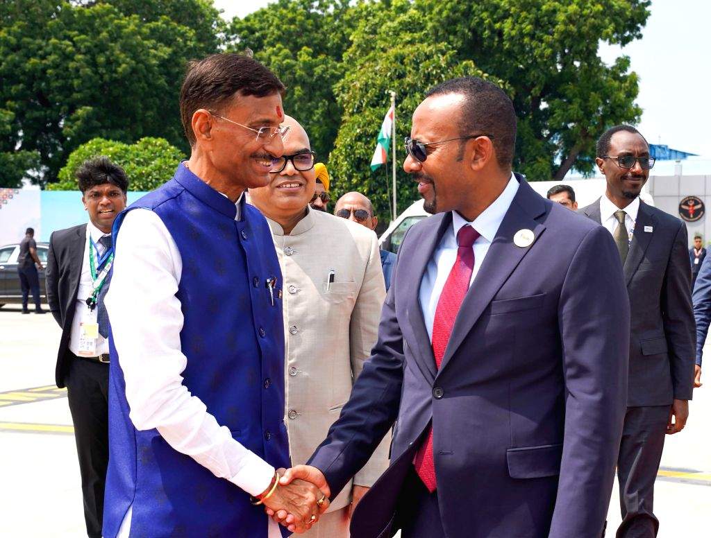 Abiy Ahmed Ali departs after BRICS Summit - New Delhi, Ethiopian Prime Minister Abiy Ahmed Ali, Abiy Ahmed Ali, Ethiopia, 18th BRICS Summit, BRICS Summit, departure, aircraft, boarding, BRICS India 2026, diplomatic visit