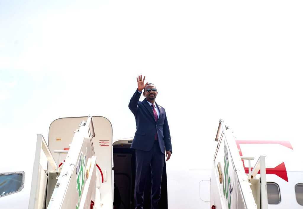 Abiy Ahmed Ali departs after BRICS Summit - New Delhi, Ethiopian Prime Minister Abiy Ahmed Ali, Abiy Ahmed Ali, Ethiopia, 18th BRICS Summit, BRICS Summit, departure, aircraft, boarding, BRICS India 2026, diplomatic visit