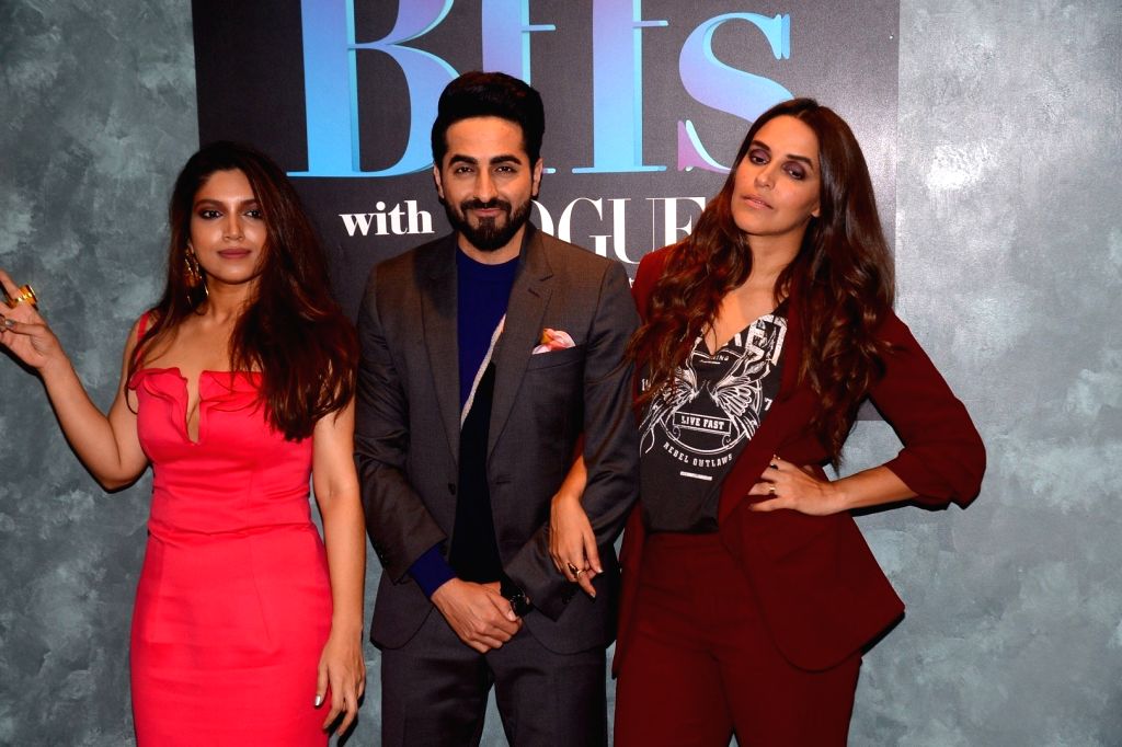 Mumbai: "Vogue BFFs" - Bhumi Pednekar, Ayushmann Khurran and Neha Dhupia