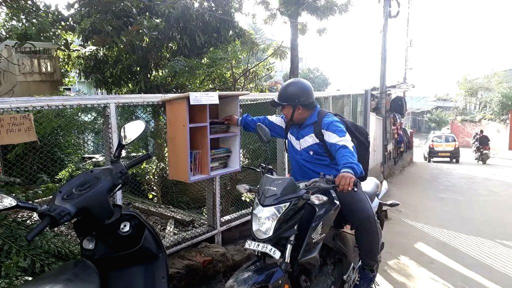 Roadside Library Aizawl's free roadside library impresses netizens