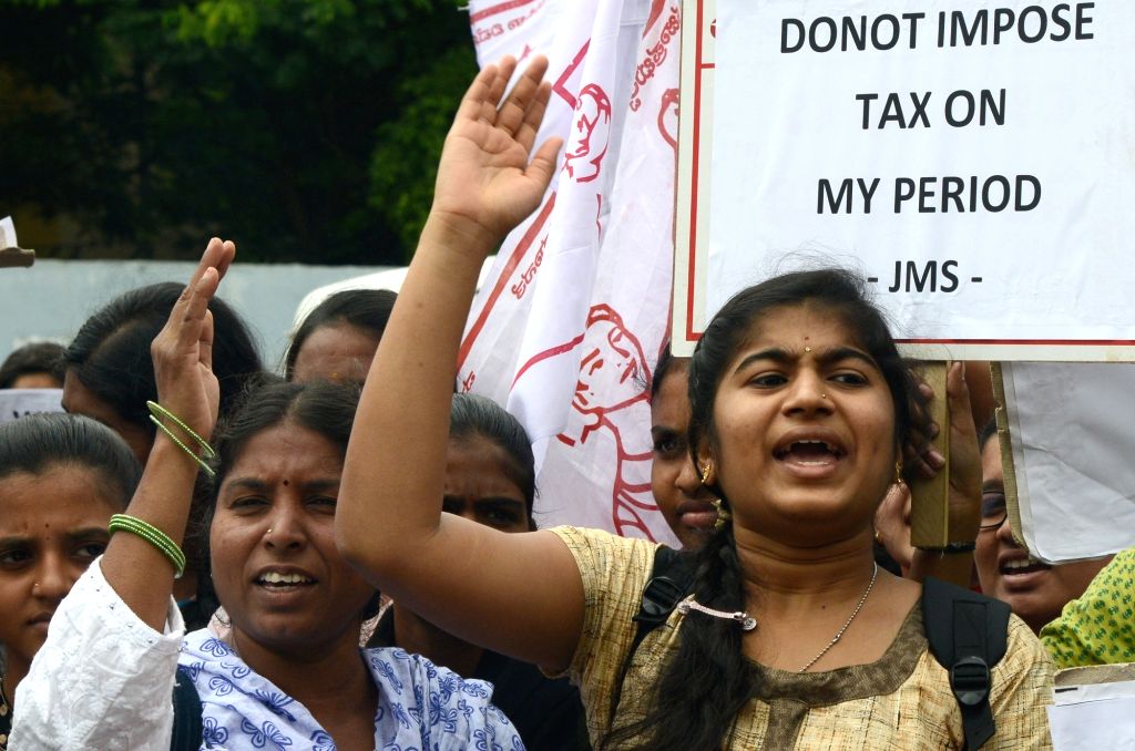 ABJMS protest against GST on sanitary napkins