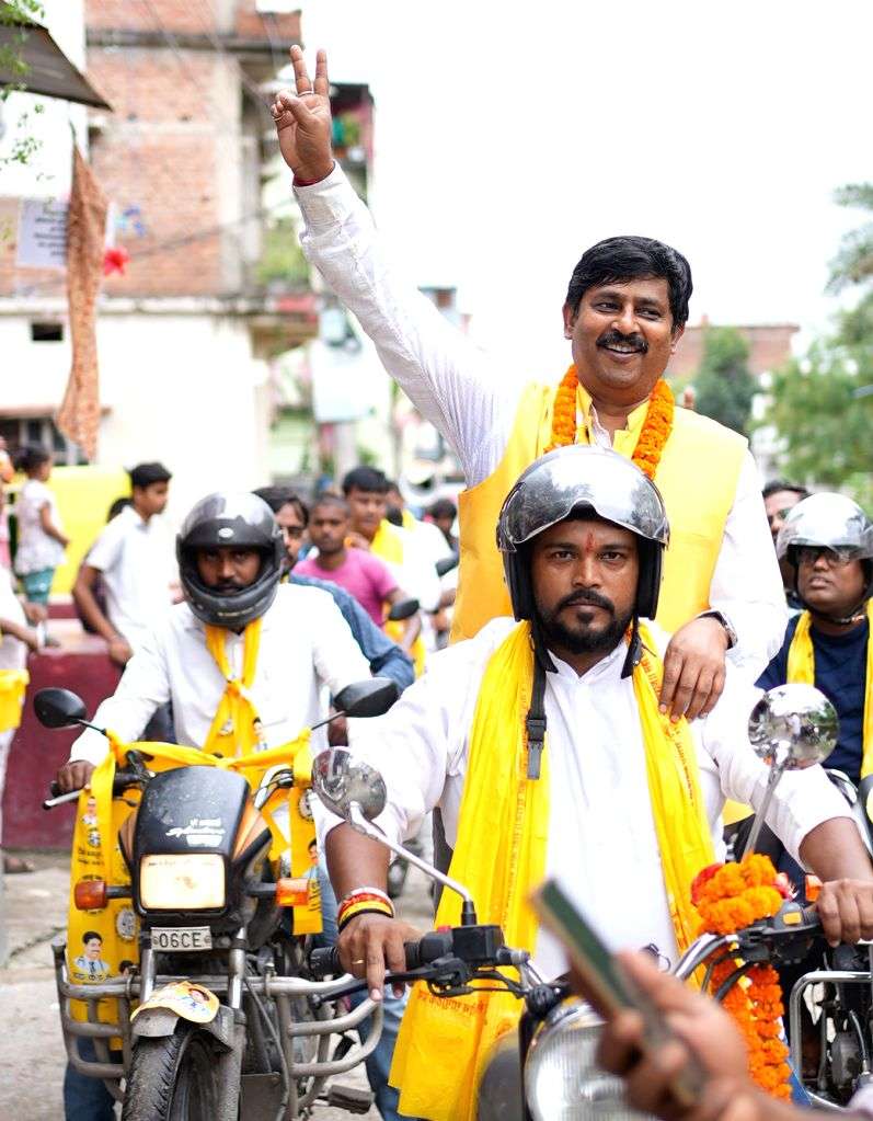 Amit Kumar Das campaigns in Muzaffarpur
