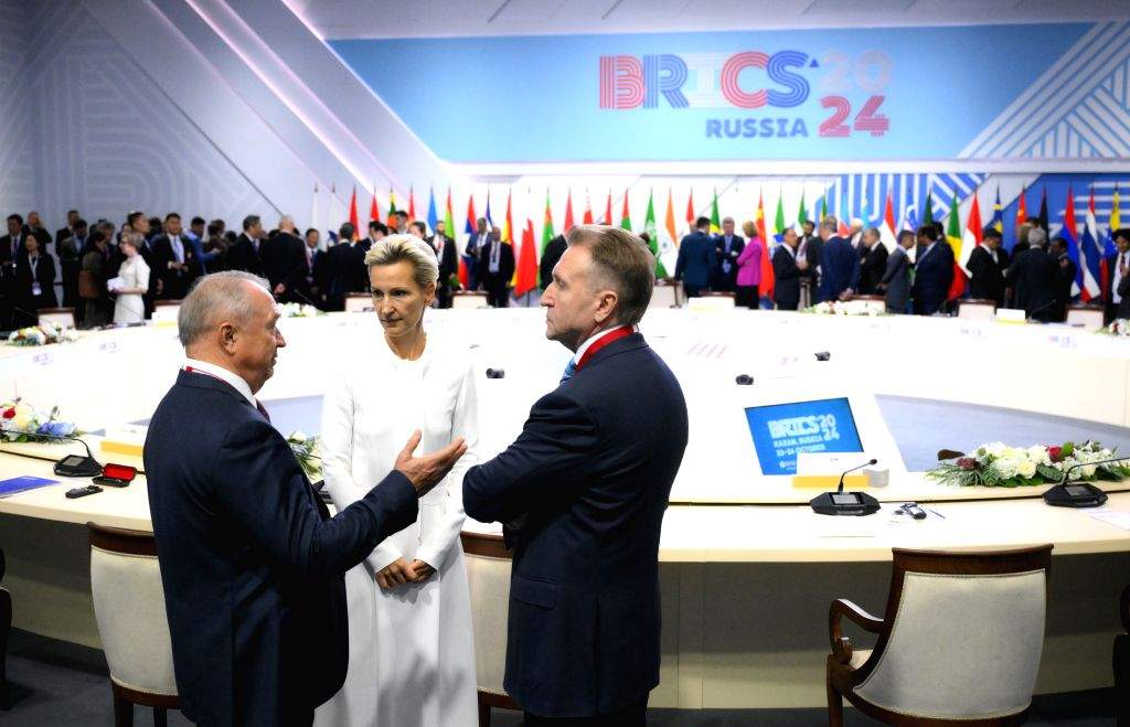 An expanded meeting of BRICS heads of delegation during the 16th BRICS
