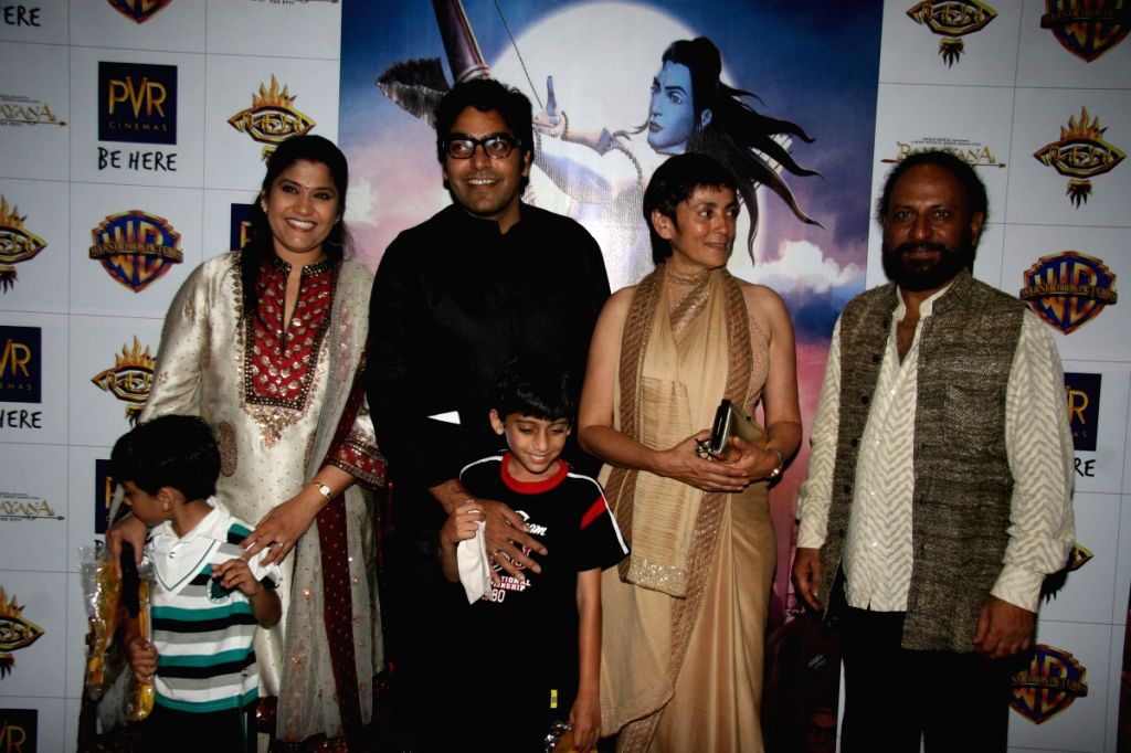 Guest at Ramayana Premiere at PVR, Juhu.