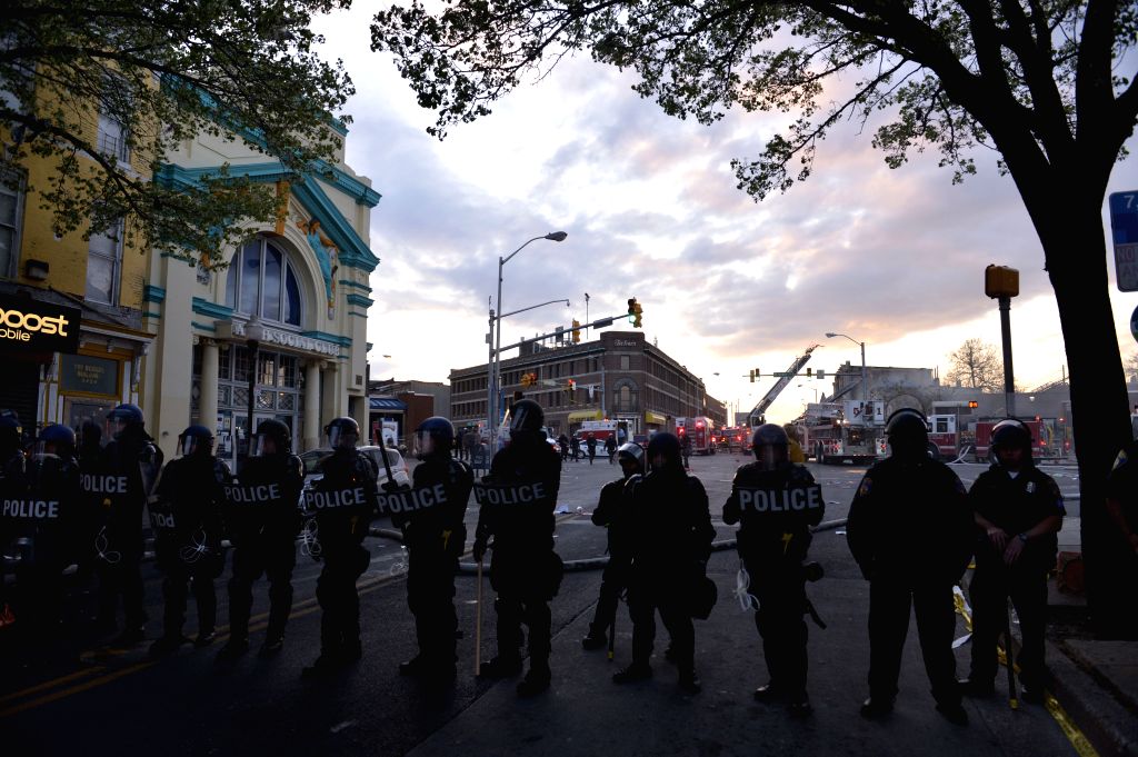 Military Baltimore Riot US-BALTIMORE-RIOT