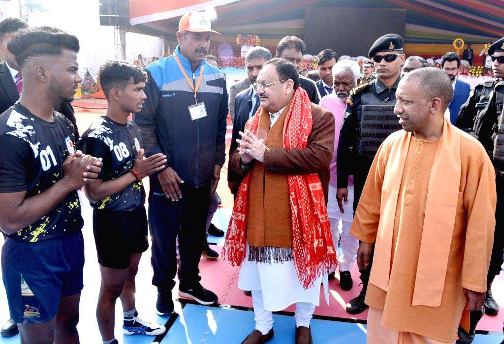 Basti : BJP National President J.P Nadda with Uttar Pradesh Chief ...
