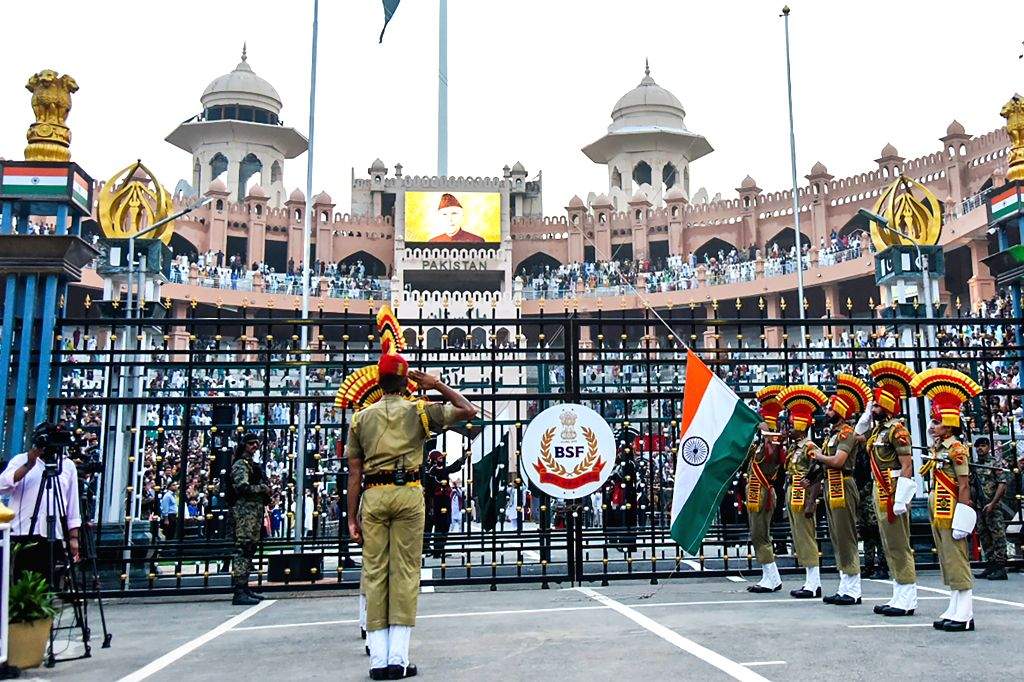 Beating Retreat Ceremony at Attari-Wagah Border
