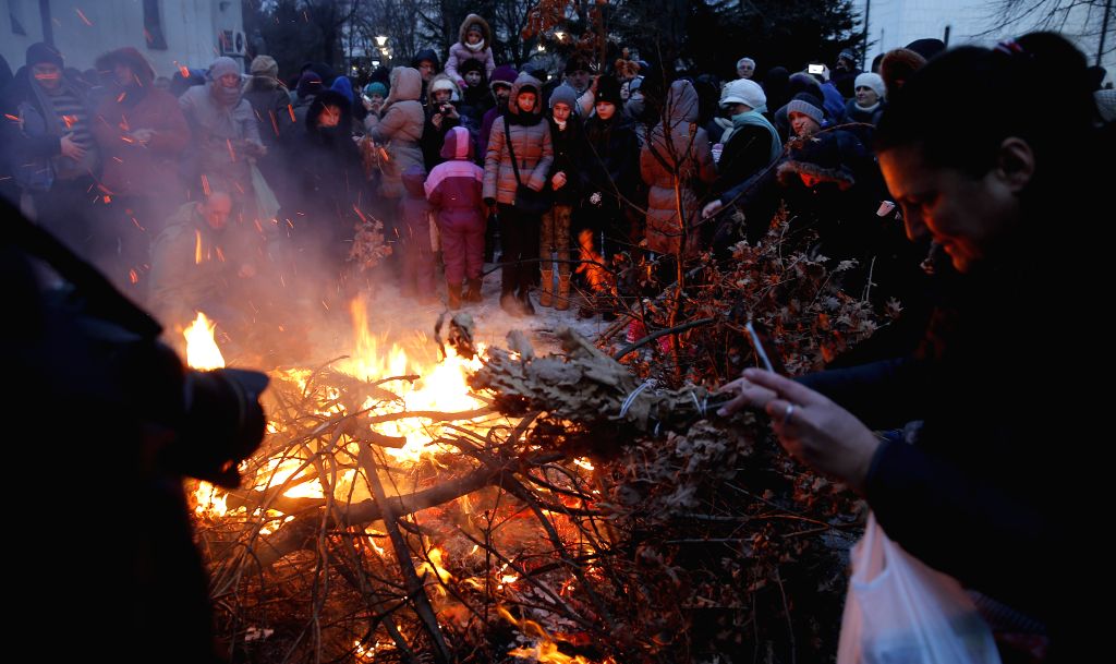 SERBIABELGRADEORTHODOX CHRISTMAS EVECELEBRATION