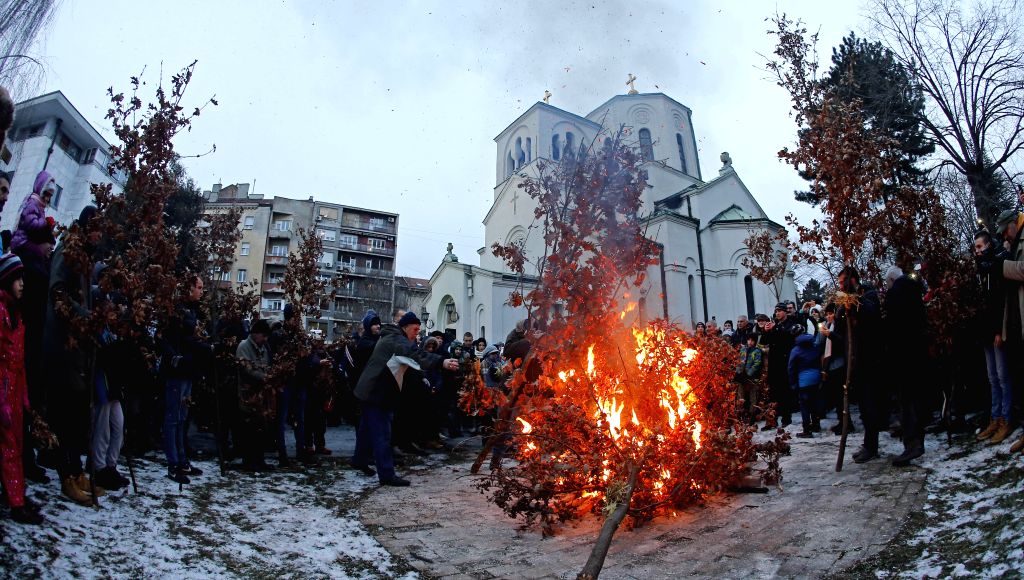 SERBIABELGRADEORTHODOX CHRISTMAS EVECELEBRATION