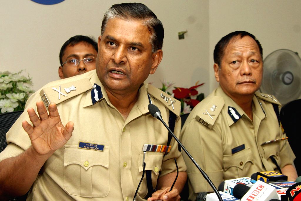 M N Reddy M N Reddy, Lalrokhuma Pachau during a press conference on Mehdi Masroor ...