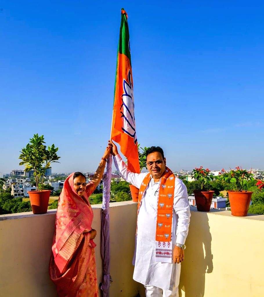 Bhajanlal Sharma Hoists BJP Flag on Foundation Day