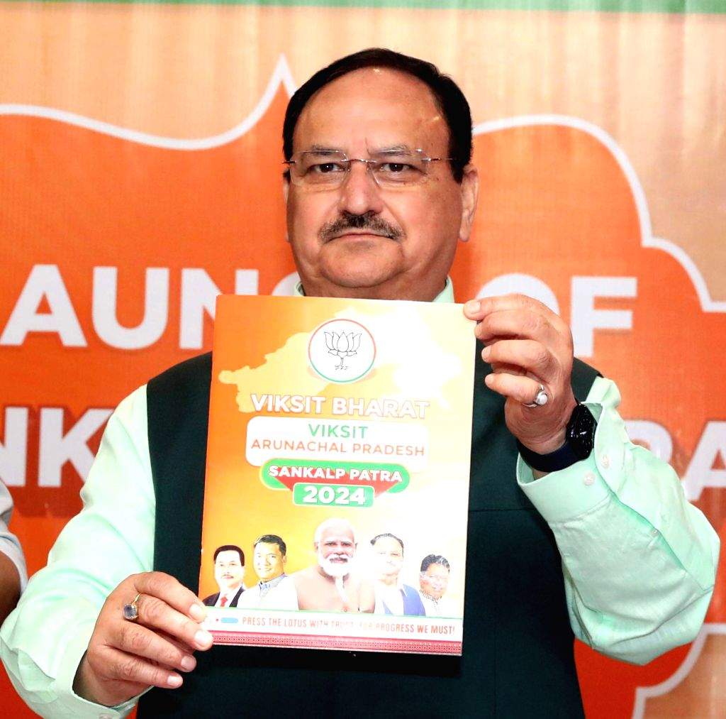 BJP National President JP Nadda with Chief minister of Arunachal ...