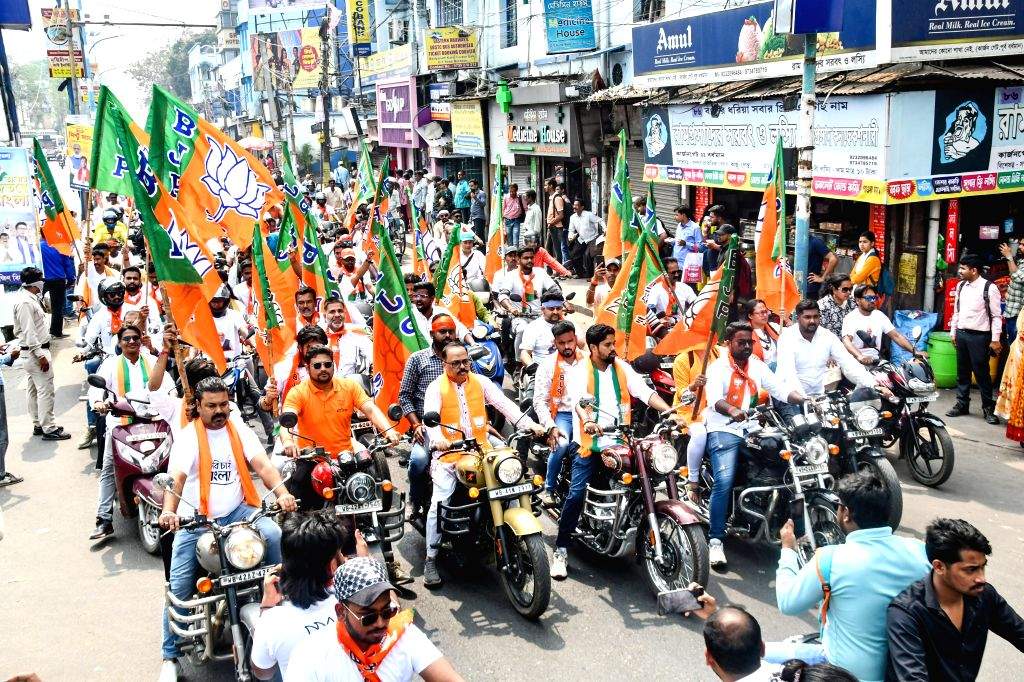 BJYM Bike Rally Ahead of Parivartan Yatra