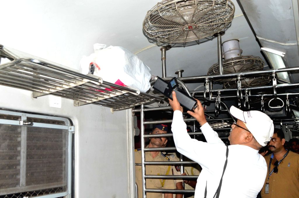 Bomb Detection and Disposal Squad (BDDS) men carry out security checks ...