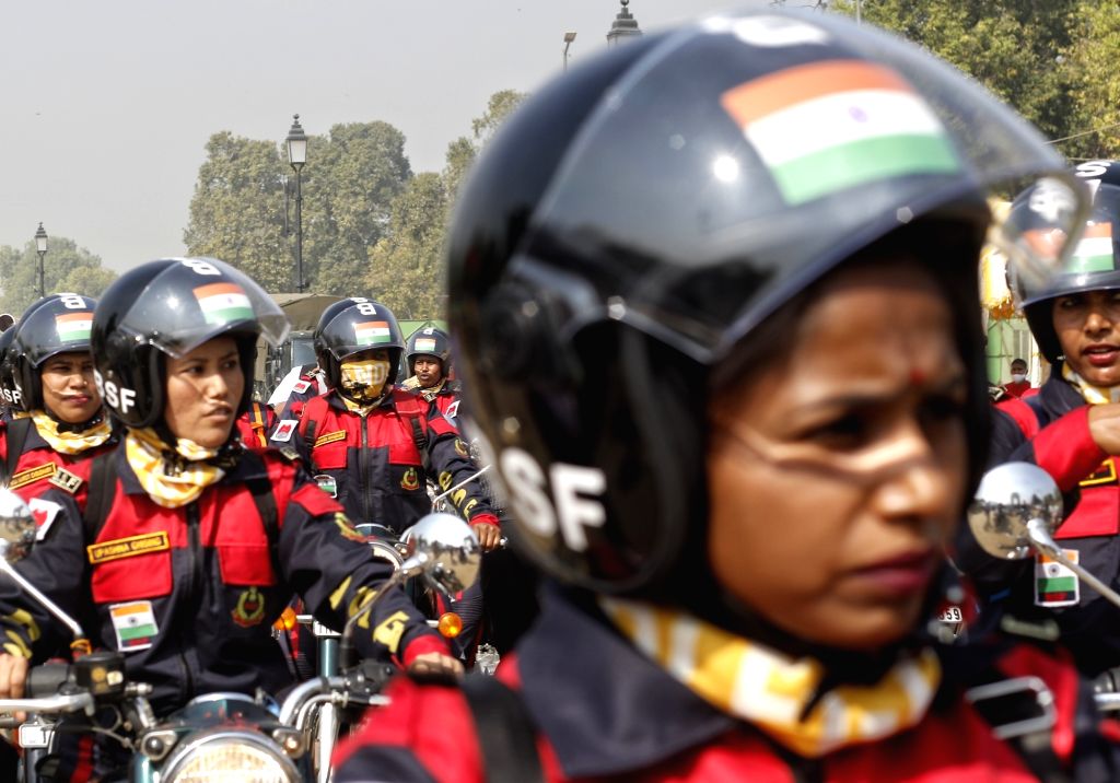 BSF women bikers ready to ride bikes