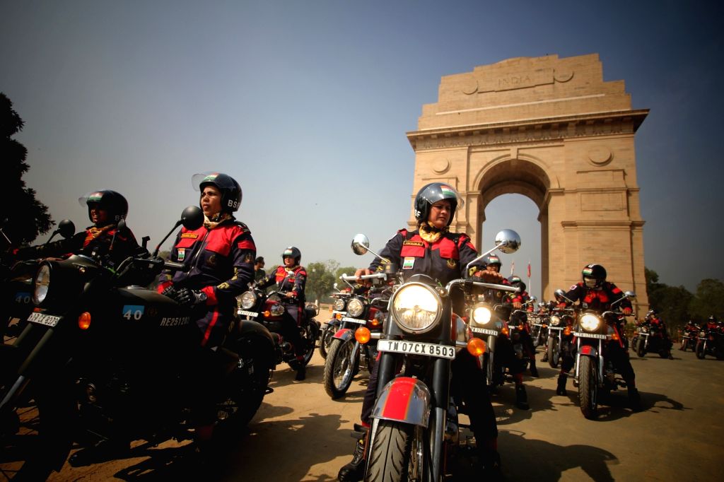 BSF women bikers ride bikes