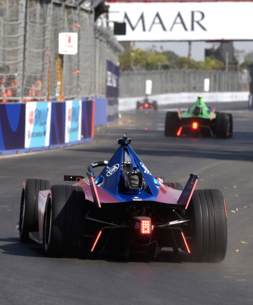 E Racing Track Chaos as vehicular traffic intrudes Formula E race track in Hyderabad