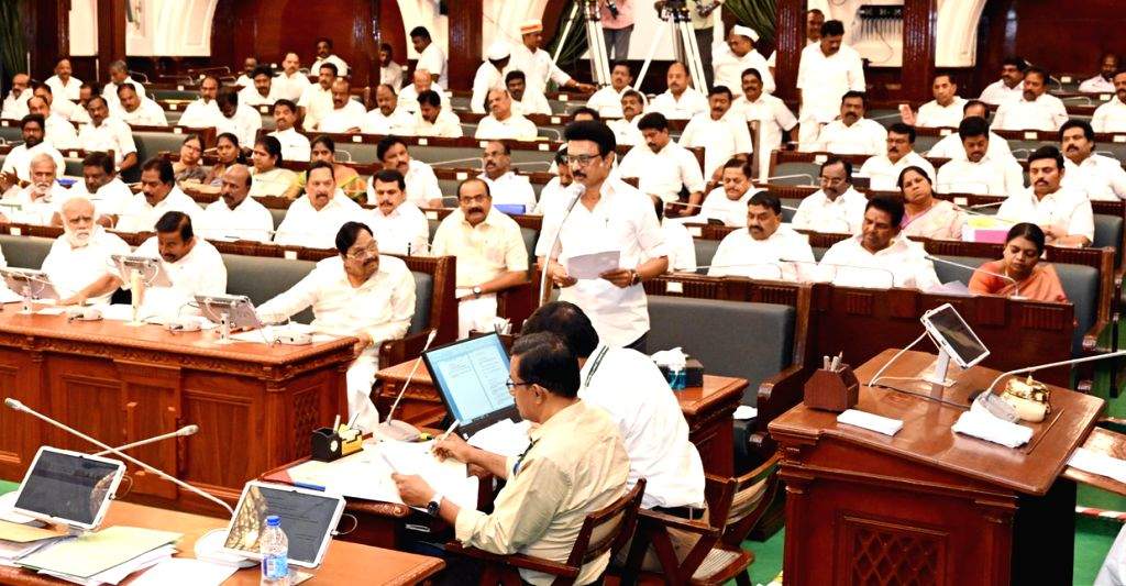 Tamil Nadu CM MK Stalin addresses Tamil Nadu Assembly on retired police ...