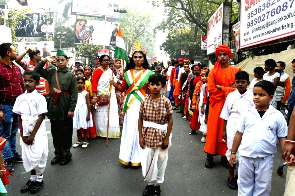 Child Subhas Children celebrate Netaji Subhas Chandra Bose's birth anniversary at ...