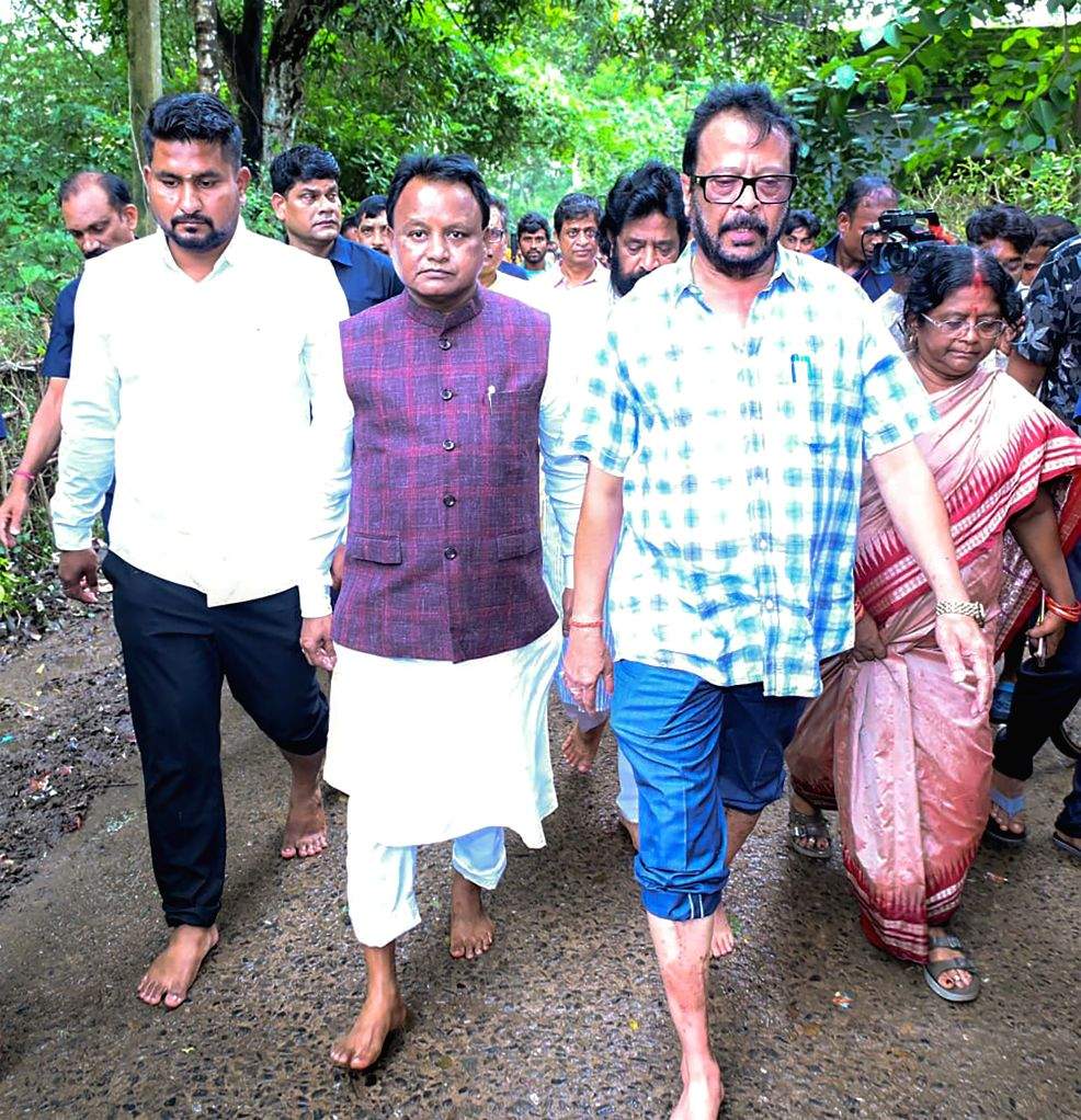 CM Mohan Majhi visits flood-affected areas