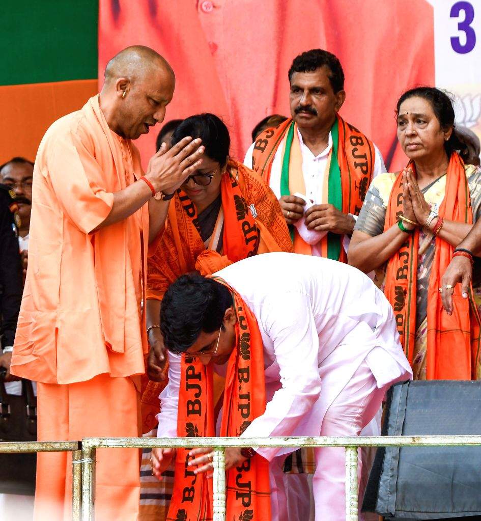 CM Yogi Adityanath campaigns for BJP candidates in Kolkata