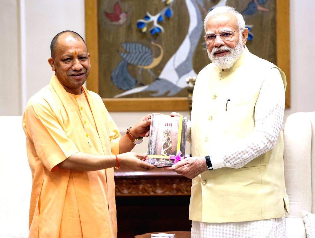CM Yogi Adityanath meets PM Narendra Modi