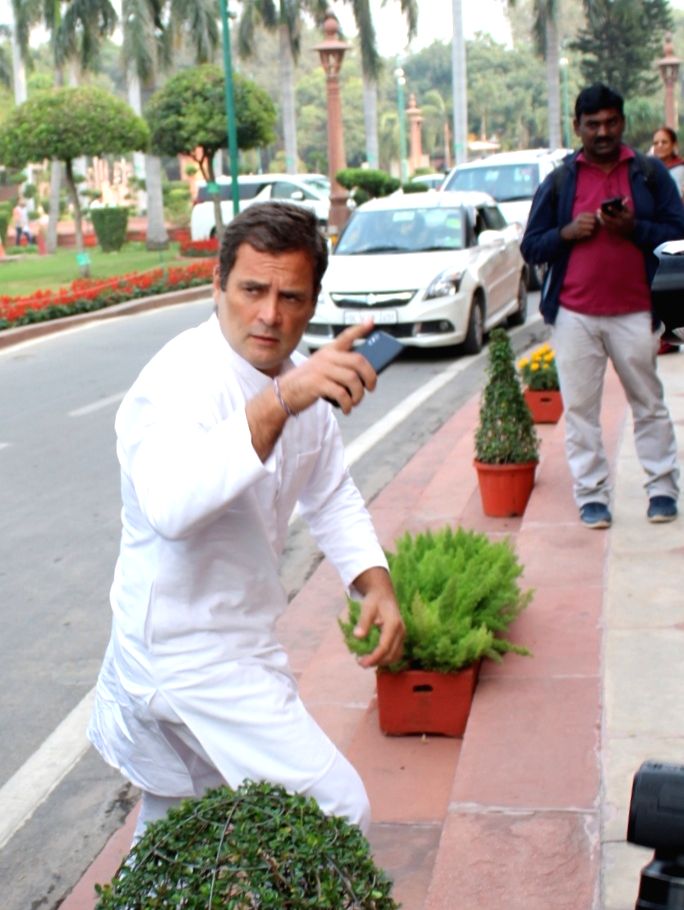 Rahul Gandhi At Parliament