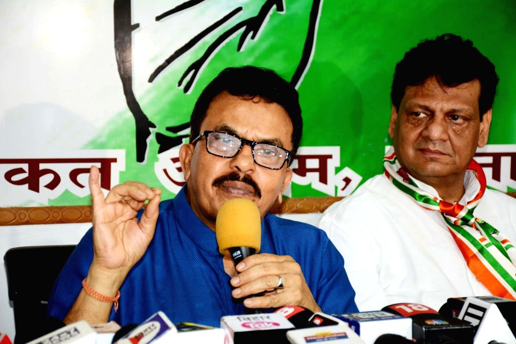 Congress Leader Sanjay Nirupam Addresses During A Press Conference congress-leader-sanjay-nirupam-addresses-during-a-press-conference