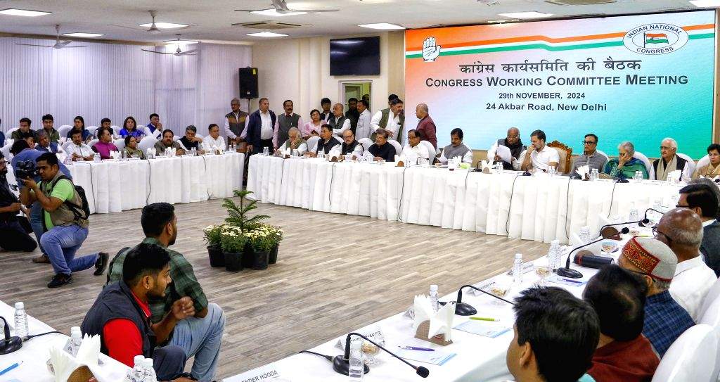 Congress Working Committee meeting at AICC Headquarter