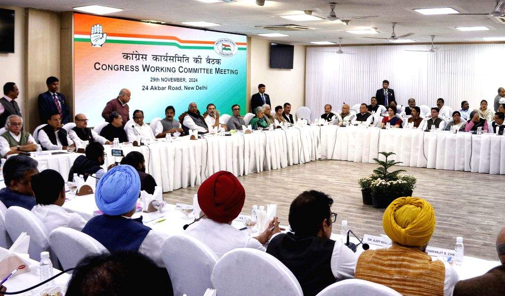 Congress Working Committee meeting at AICC Headquarter