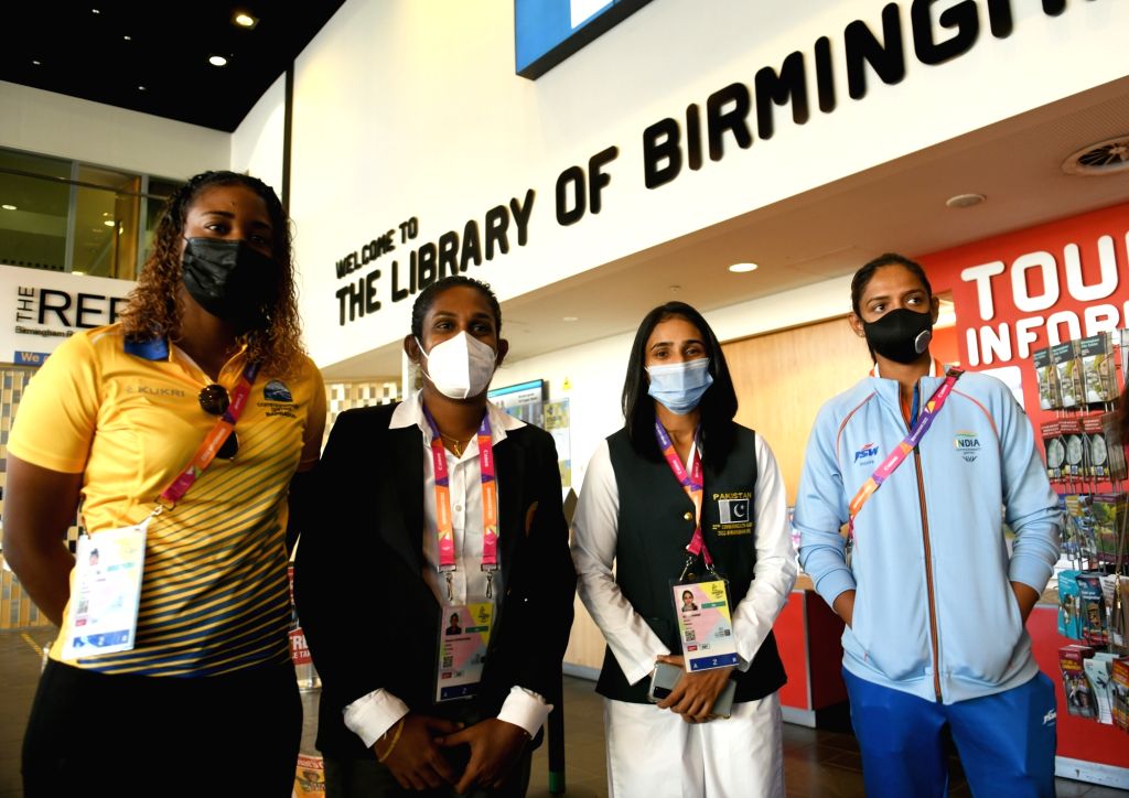 cricket players at Birmingham Library shop
