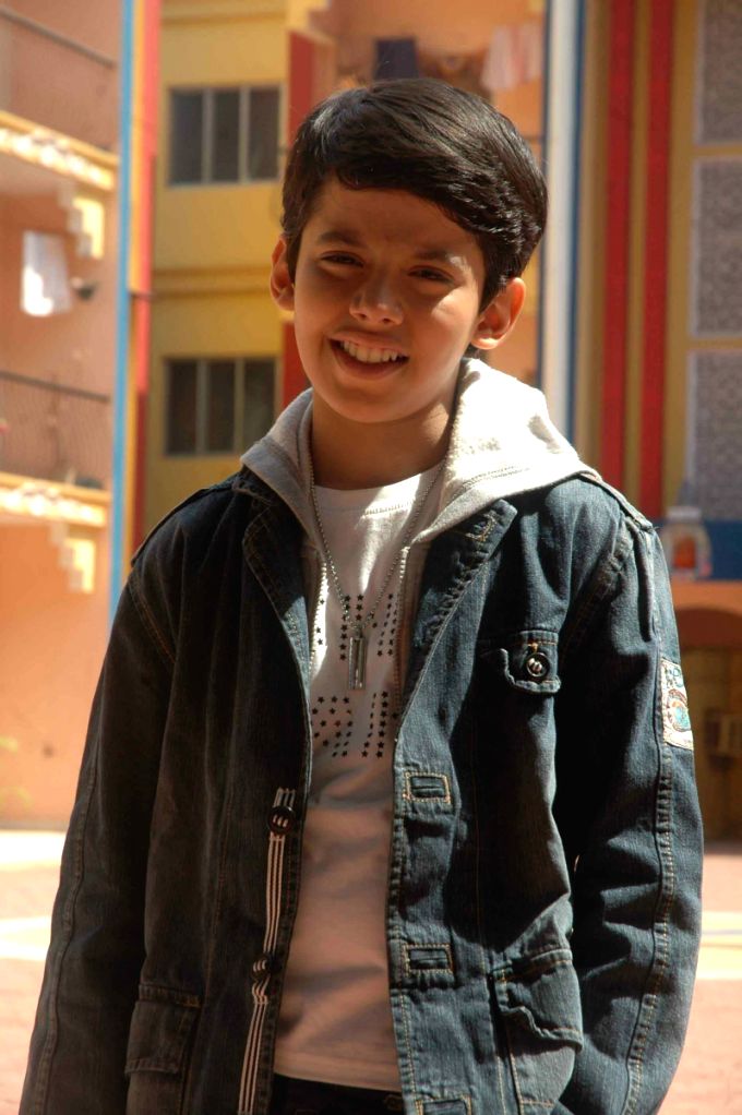 Darsheel Safary on the sets of Taarak Mehta Ka Ooltah Chashma