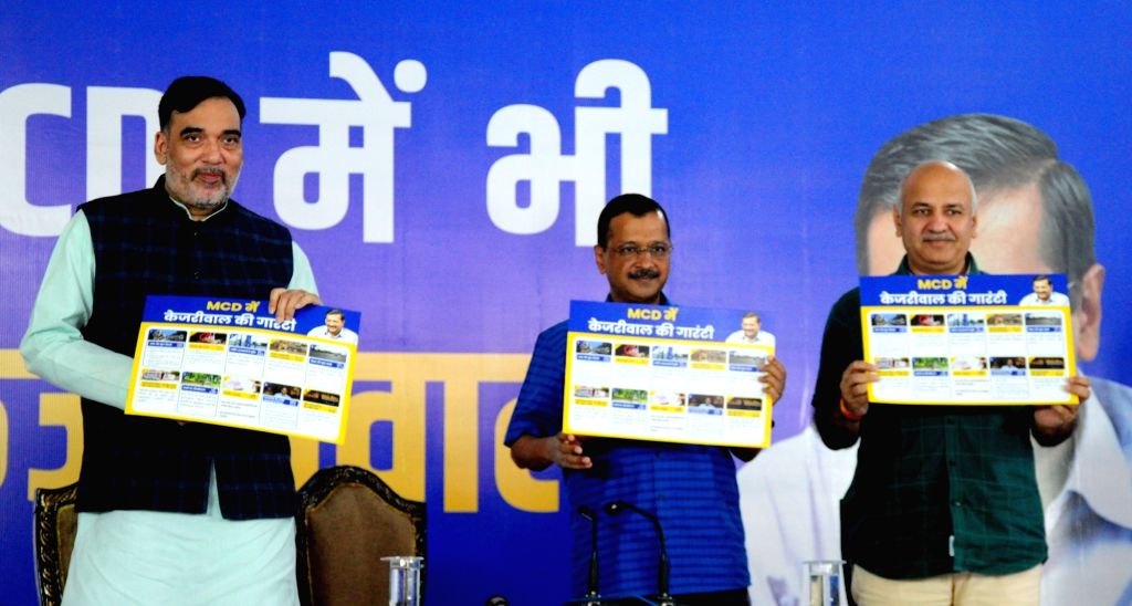 Delhi CM and AAP national convener Arvind Kejriwal launches AAP's '10 ...