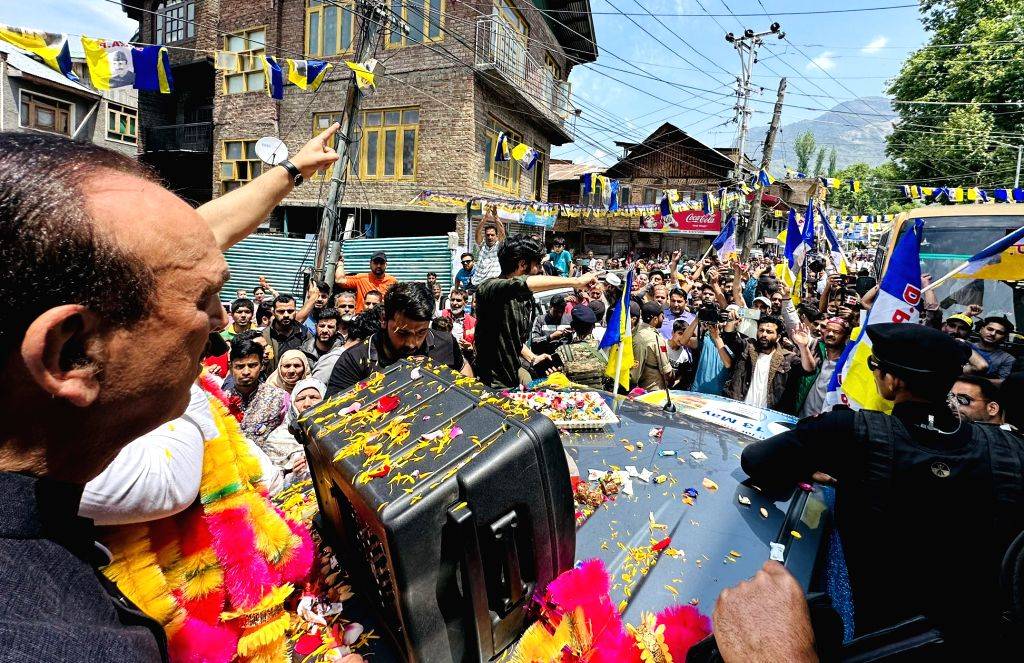 Democratic Progressive Azad Party (DPAP) President Ghulam Nabi Azad ...
