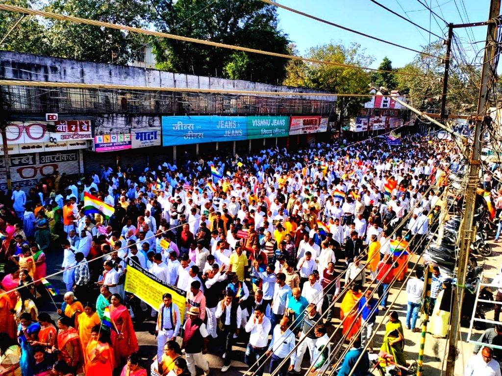Free photo : Demonstration of Jains in dozens of cities of the country ...