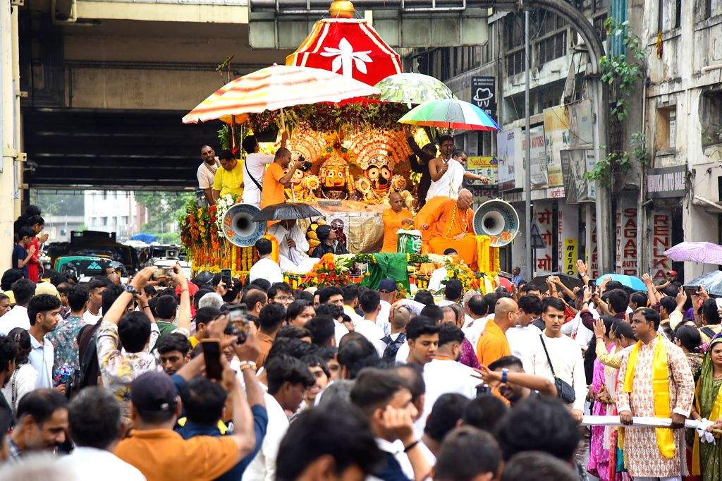 Devotees Participate in Shree Jagannath Rath Yatra