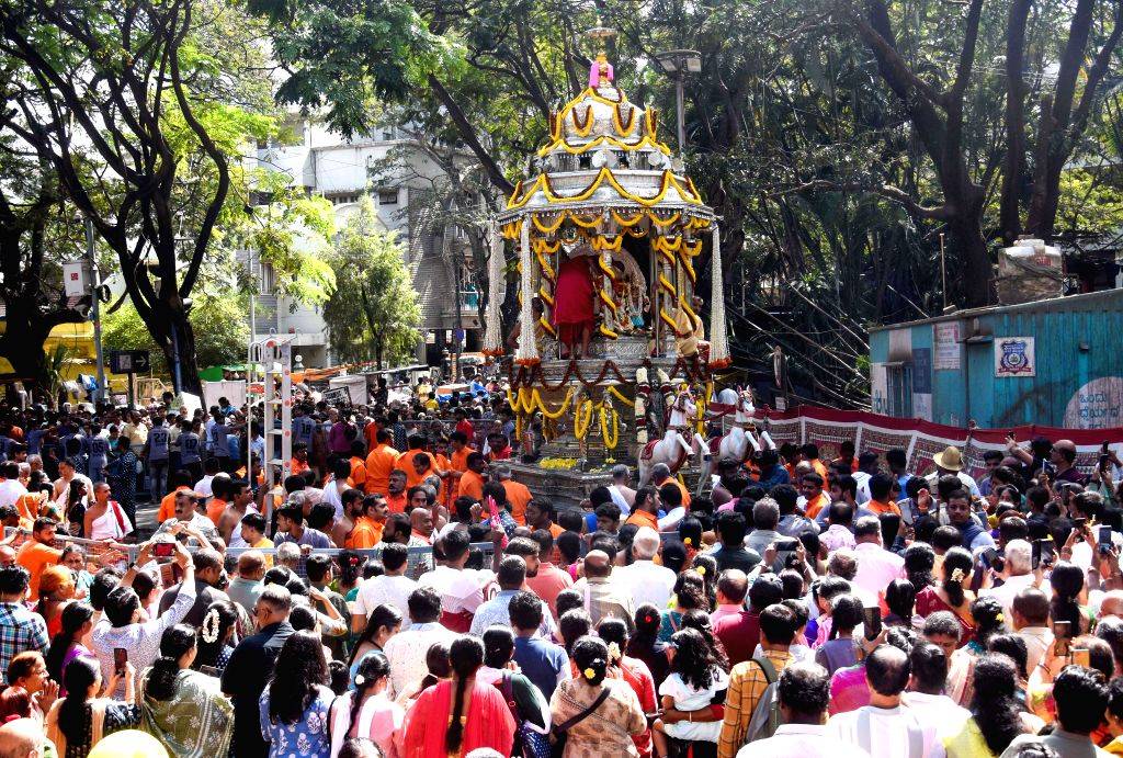 Devotees take part in 