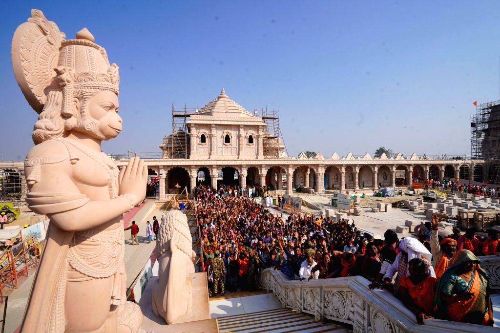 Devotees throng Shri Ram Janmabhoomi on Basant Panchami
