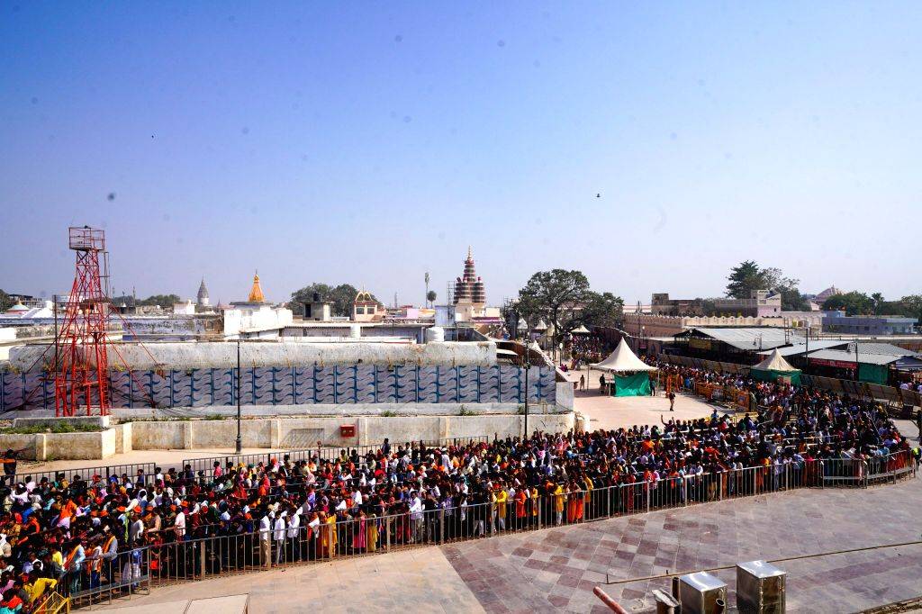 Devotees throng Shri Ram Janmabhoomi on Basant Panchami