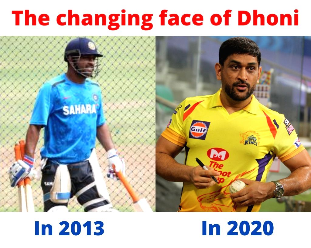 Dhoni returns with a changed, muscular appearance