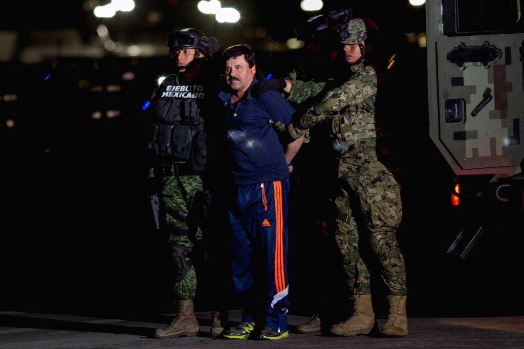 El Chapo's daughter distributes gifts carrying his image